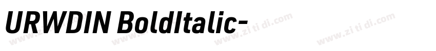 URWDIN BoldItalic字体转换